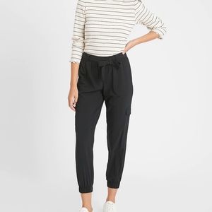 Banana Republic tie waist joggers